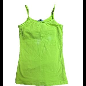 Hard Tail Forever Womenโs Size M Lined Camisole Acid Green Read